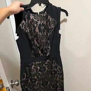 Black lace dress size 4 Adrianna Papell cocktail